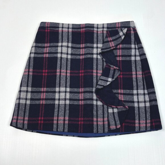 J.CREW MERCANTILE women's wool plaid skirt size 6 - Picture 4 of 4